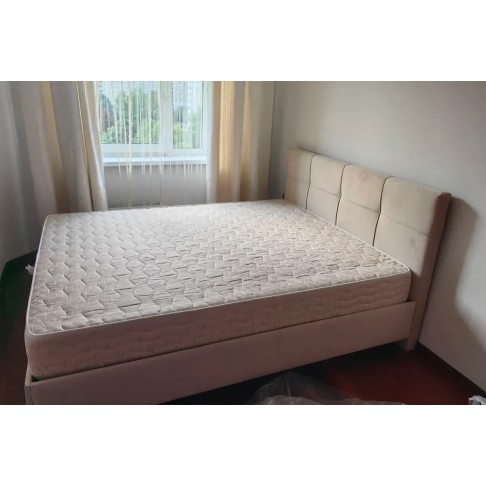 Кровать Аксамит Каприз (светло-бежевый)-2