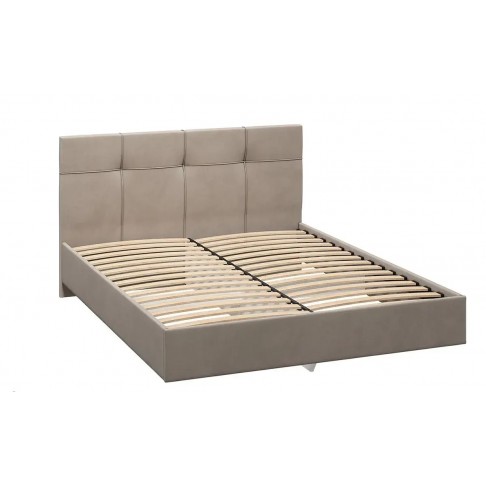 Кровать Аксамит Каприз (светло-бежевый)-1