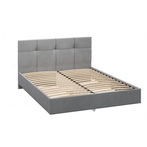 Кровать Аксамит Каприз (светло-серый)-1