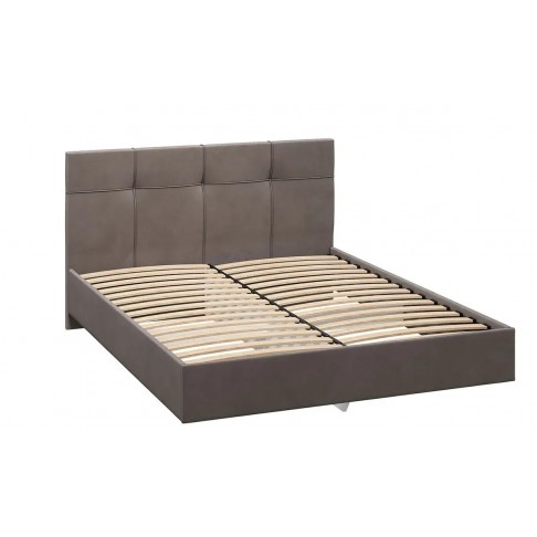 Кровать Аксамит Каприз (коричневый)-1