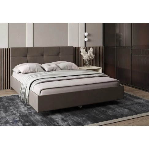 Кровать Аксамит Каприз (коричневый)-0