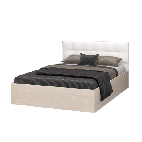 Кровать Аксамит Селена (Дуб Атланта/Vega White)-0