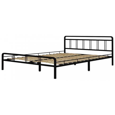 Кровать Аксамит Леон черный-1