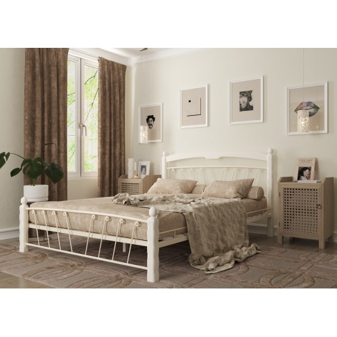 Кровать Аксамит Муза 1 белый/белый-0