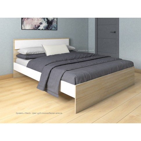 Кровать Next, цвет дуб сонома/белая аляска-0