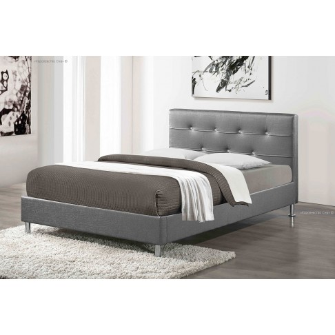 Кровать Rizz, цвет - античный серый, без основания-0