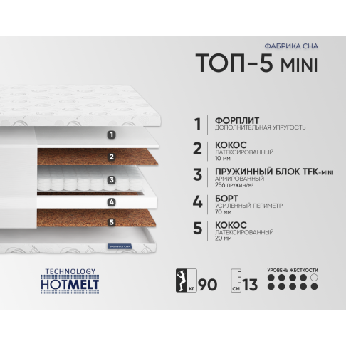 Матрас Фабрика сна Топ-5 MINI-1