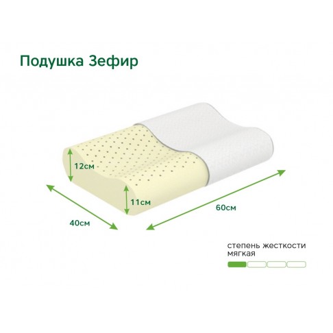 Ортопедическая подушка ЭОС Зефир-1