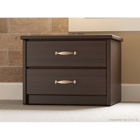 Тумба прикроватная Кондор Оптимум тёмный орех-0